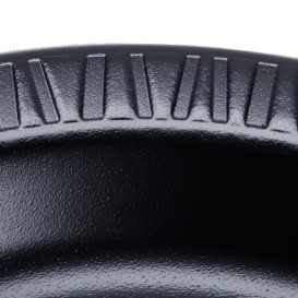 Foam Plate "Quiet Classic" Laminated Black Ø18 cm (1.000 Units)