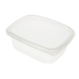 Plastic Hinged Deli Container Microwavable PP 500ml (600 Units)