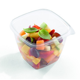 Plastic Deli Container PET Tamper-Evident 750ml 12x12x9cm (50 Units) 
