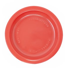 Plastic Plate PS Flat Red Ø22 cm (780 Units)