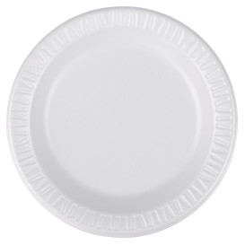 Foam Plate Foam "Quiet Classic" Laminated White 15 cm (125 Units)  