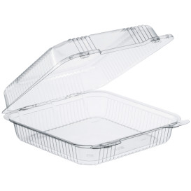 Plastic Hinged Deli Container OPS "StayLock" Clear 1120ml (100 Units)  