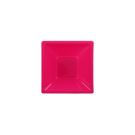Plastic Bowl PS Square shape Fuchsia 12x12cm (1500 Units)