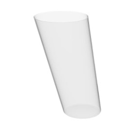 Plastic Serving Cones with Serving Cone Holder Clear 75ml 18x26cm (4 Kits)