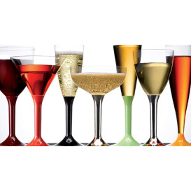 Plastic Stemmed Cup Clear Clear 185ml 2P (200 Units)