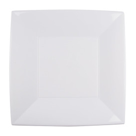 Plastic Plate Flat White "Nice" PP 29 cm (144 Units)