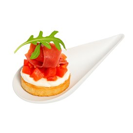Sugarcane Mini Bowl Oval Shape White 8x5cm (50 Units) 