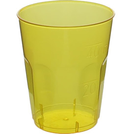 Plastic Shot PS Crystal "Diamant" Yellow 50ml (20 Units) 