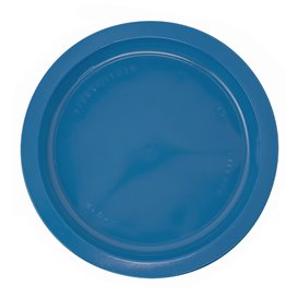 Plastic Plate PS Flat Dark Blue Ø17 cm (50 Units) 