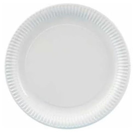 Paper Plate Round Shape White 35cm 900g/m2 (200 Units)