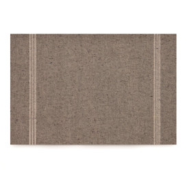 Cotton Placemat "Day Drap" Dark Brown 32x45cm (72 Units)