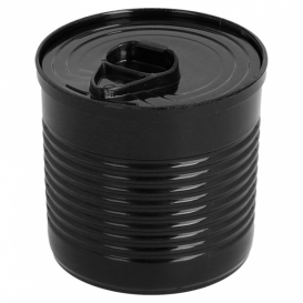 Tasting Plastic Tin Can PS Black 220ml Ø7,4x7cm (20 Units) 
