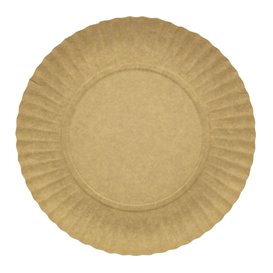 Paper Plate Round Shape Kraft 21cm 255g/m2 (1000 Units)