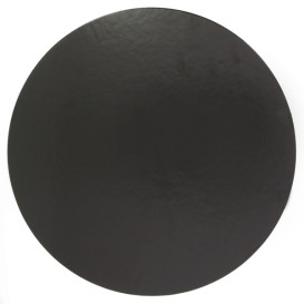 Paper Cake Circle Black 22cm (100 Units)  