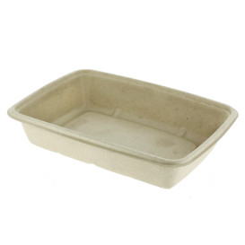 Sugarcane Container PLA 950ml 23x16,5x5cm (300 Units)  