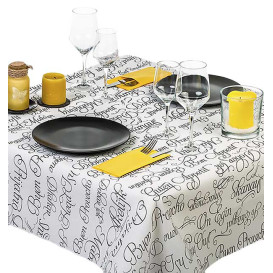 Novotex Tablecloth Roll White "Buen Provecho" P40cm 1,2x50m  (1 Unit)