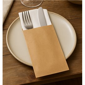 Paper Cutlery Envelopes Kraft 11x24cm (1000 Units)