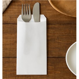 Paper Cutlery Envelopes White 11x24cm (125 Units)