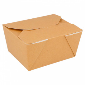 Paper Take-out Container "American" Natural 19,7x14x9cm 2880ml (160 Units) 