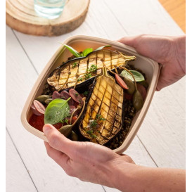 Plastic Deli Container PP Cream 900ml 23x16,5cm (75 Units)  