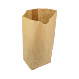 Paper Bag with Hexagonal Base Kraft 17x22cm (50 Units)
