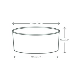 Paperboard Menu Box Kraft 20x15x7cm (50 Units)