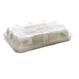 Sugar Cane Tray with Lid 46x30x11cm (25 Units) 