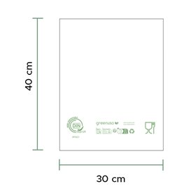 Plastic Bag 100% Biodegradable 16x24cm (100 Units)