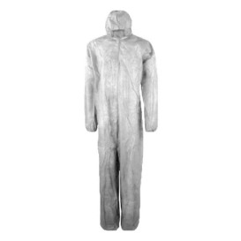 Disposable Plastic Coverall "TST" PP Hood Zipper 35g Size XL (50 Units)