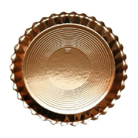 Paper Plate Round Shape Gold "Venus" 25cm (50 Units) 