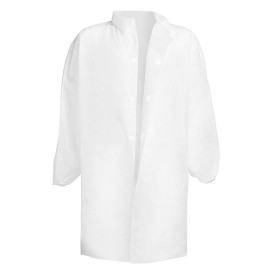 Disposable Lab Coat TST PP Velcro White 3XL 35gr (50 Units)