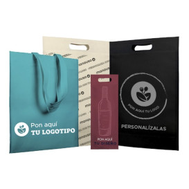 Non-Woven PREMIUM Bag with Short Handles Aquamarine 25+10x30cm (200 Units)