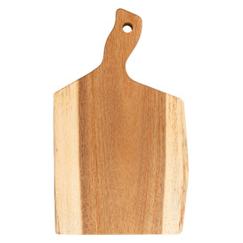 Wooden Serving Platter with Handle 30,5x20,3x1,9cm (12 Units)