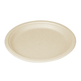 Sugarcane Plate Natural 30 cm (50 Units) 