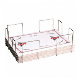 Wire Placemat Holder Silver 33,5x45,5x15cm (1 Unit) 