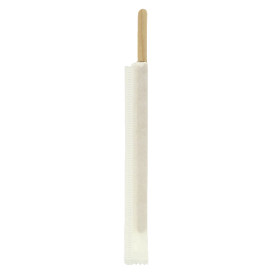Wooden Coffee Stirrer Wrapped 14cm (5.000 Units)