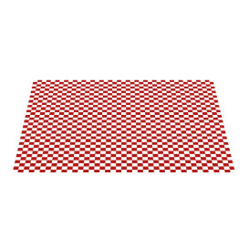Paper Food Wrap Grease-Proof Red 31x38cm (1000 Units) 