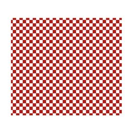 Paper Food Wrap Grease-Proof “Vichy” Red 31x35cm (1000 Units) 