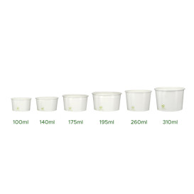 Paper Ice Cream Container Eco-Friendly 260ml (1.320 Units)