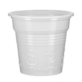 Plastic Shot PS White 80ml Ø5,7cm (4800 Units)