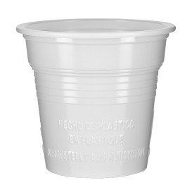 Plastic Shot PS White 80ml Ø5,7cm (4800 Units)