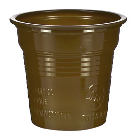 Plastic Shot PS Brown 80ml Ø5,7cm (50 Units) 