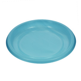 Reusable Plate Flat Economic PS Turquoise Ø17cm (300 Units)
