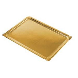 Paper Tray Rectangular shape Gold 22x28cm (600 Units)