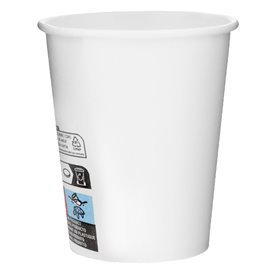 Paper Cup White 6Oz/180ml Ø7,0cm (50 Units)  