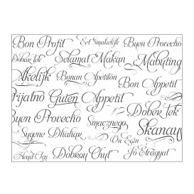 Novotex Tablecloth Roll White "Buen Provecho" P40cm 1,2x50m (6 Units)