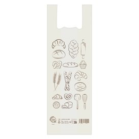 Bread T-shirt Bag Home Compost “Bakery” 30x60cm (100 Units) 