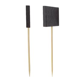 Bamboo Food Pick with Board 9cm (100 Units)  