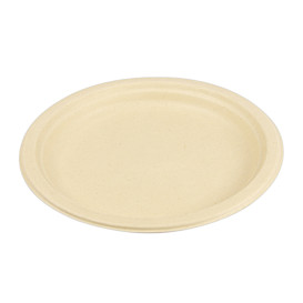 Sugarcane Plate Natural Ø23 cm (800 Units)
