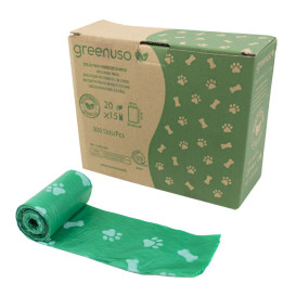 Plastic bag for dog droppings 100% bio 23x32cm (300 units)